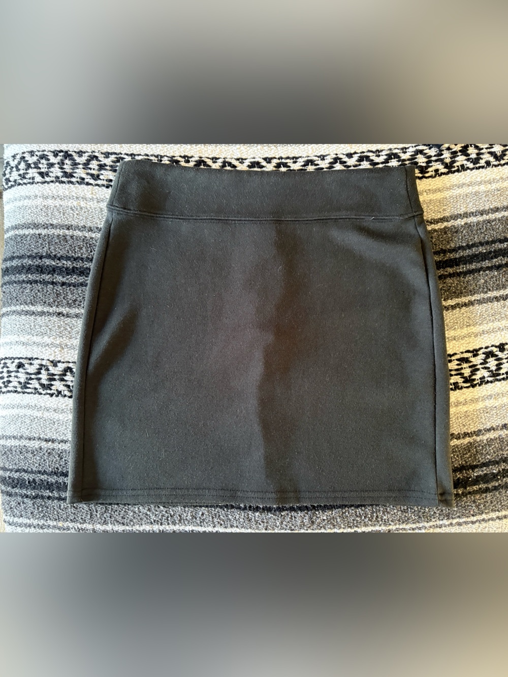 Lamb & Flag Black Mini Skirt